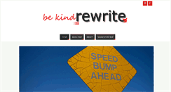 Desktop Screenshot of bekindrewrite.com